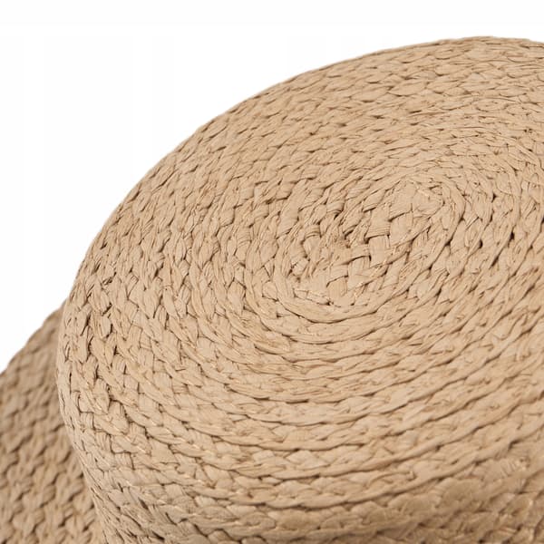 BSK-02 BEIGE PANAMA raffia strandhatt