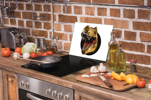 SKÄRBRÄDA I GLAS 40x30 DINOSAURIE