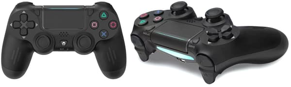 Trådløs Controller til PS4 med Vibrationsfunktion Sort