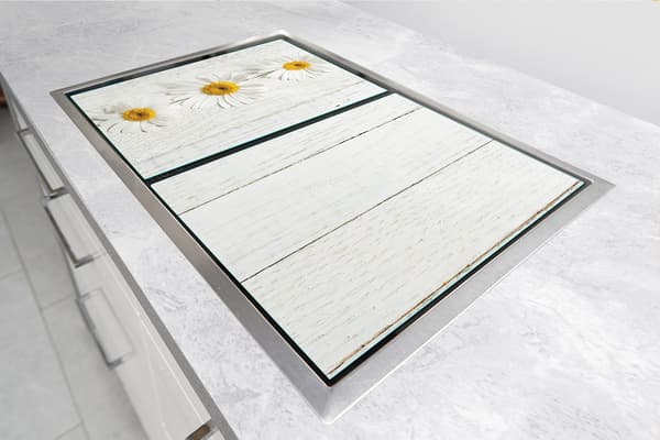 GLASSKYDDSPLÅT FÖR SPIS 90x52 TRÄ