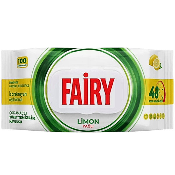 Fairy Wet Yleispuhdistuspyyhkeet Sitruuna 100 kpl