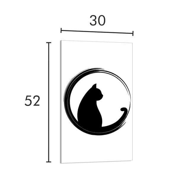 SKÄRBRÄDA I GLAS 30x52 Katt