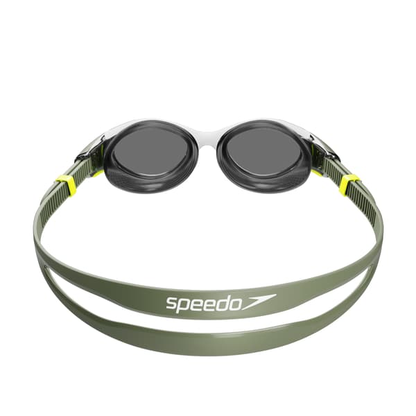 Speedo Biofuse 2.0 svømmebriller til voksne, grøn/hvid