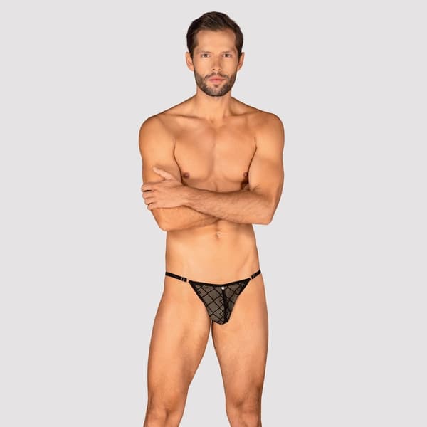 Obsessive Sexy Sort Herre Mesh Thong SL