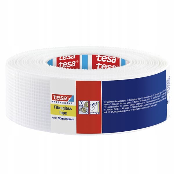 Tesa glasfibertejp för gipsskivor 90m x 48mm