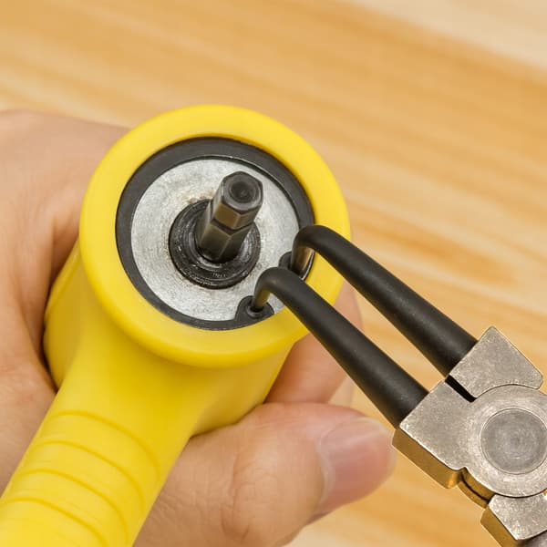Invändig böjd låsringstång 170 mm C45 stål 90° VERGIONIC