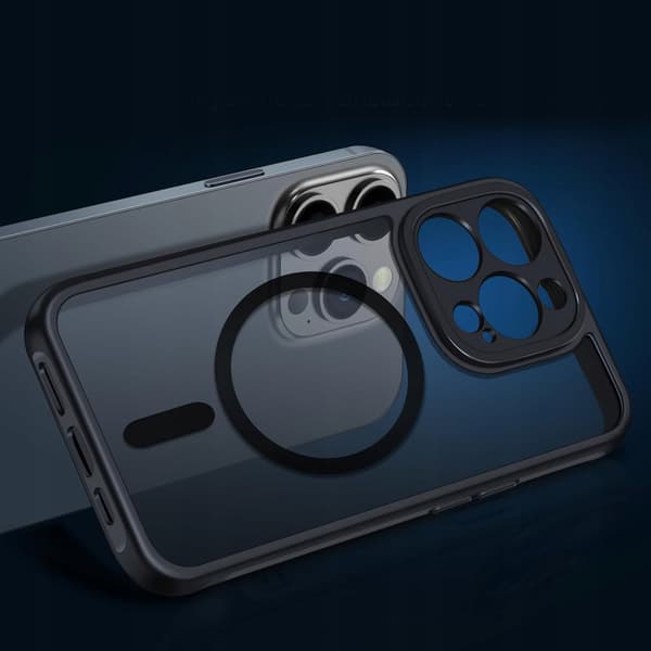 MAGSAFE ETUI MATSORT TIL APPLE IPHONE 16 PRO + 2x GLAS