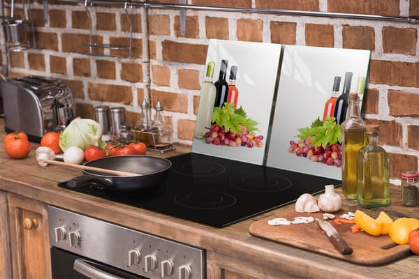 LASINEN SUOJALEVY LIEDELLE 70X52 VIINI