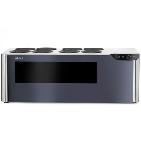 Vinkyl med dubbla zoner, justerbar för 8 flaskor, LED, 60 W