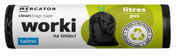 Soppåsar med dragsnöre 35 liter 15 st starka med perforering