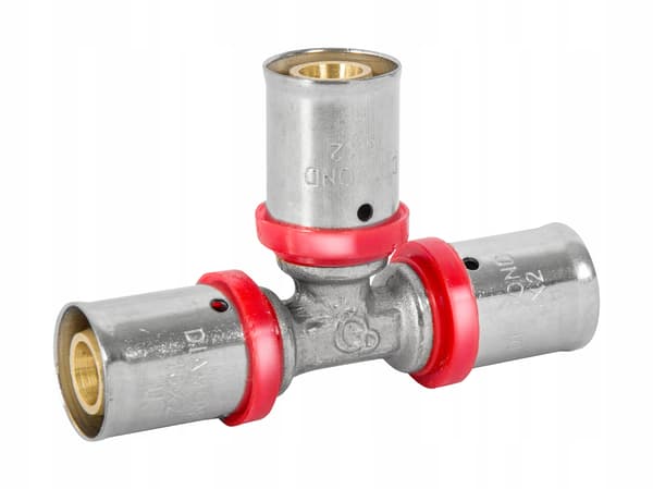 PEX T-grenrör 25X20X20 kompressionskoppling