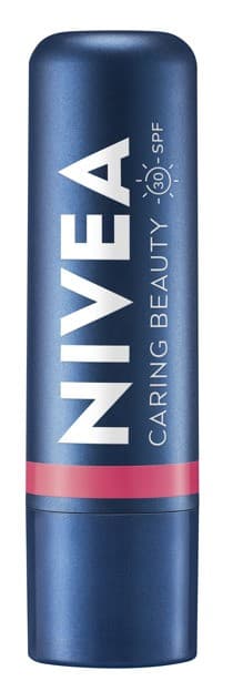 NIVEA Caring Beauty 3-i-1 læbepomade rose 4,8 g
