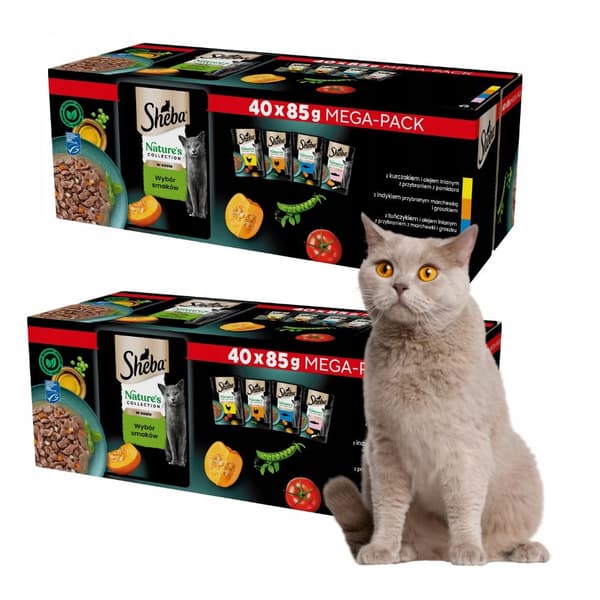 SHEBA Nature's Collection Mixed Flavors CAT 80x85g