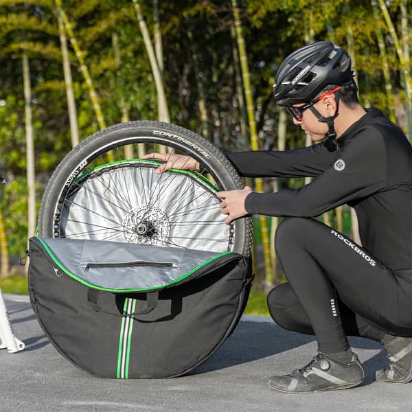 Transportdæksel til cykelhjul, diameter 74 cm - sort