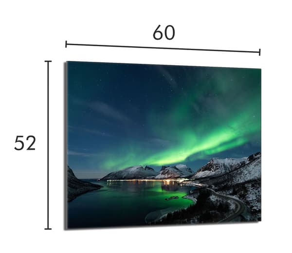 Lasinen suojalevy liedelle 60x52 Katso