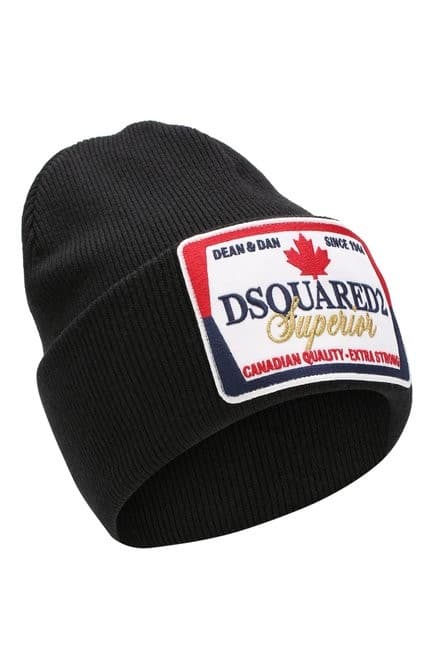 DSQUARED2 herre vinterhue ITALIEN sort