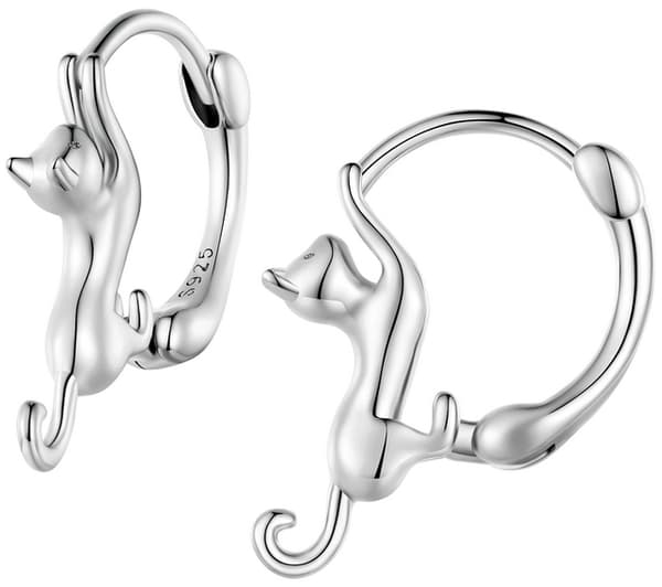 Pendientes de plata Pendientes de gato Plata S925