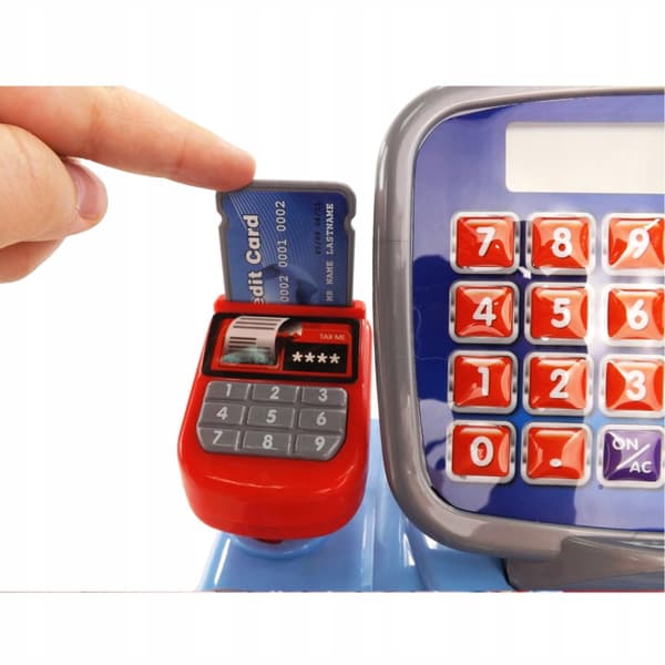 Elektronisk kasseapparat blå 2387