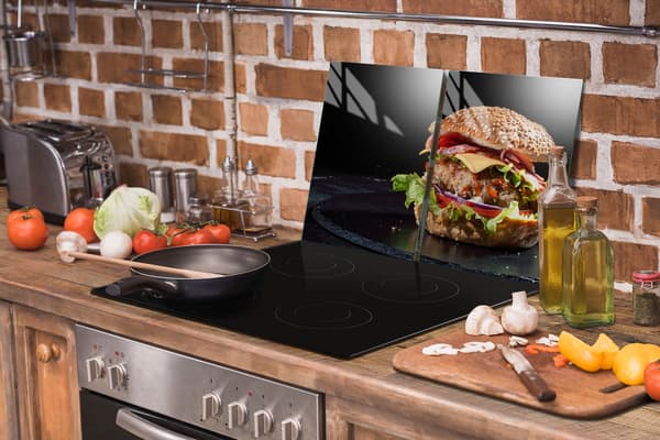 GLASBESKYTTELSESPLADE TIL KOMFUR 70x52 HAMBURGER