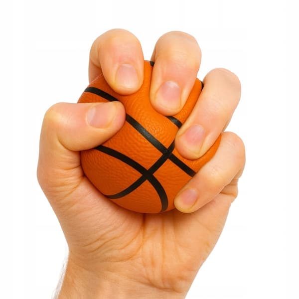 BASKET antistressbold - blød klembar bold 7 cm