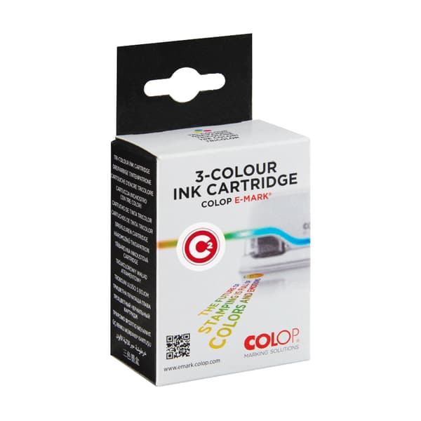 Tri-color C2-patron til E-MARK PLUS 3-farver kompatibel - fuldfarveprint