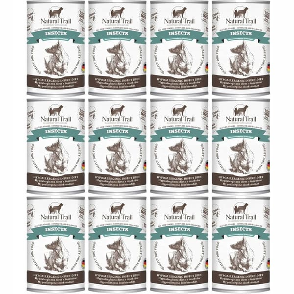 Natural Trail Dog Insects vådfoder til hunde 12x350g