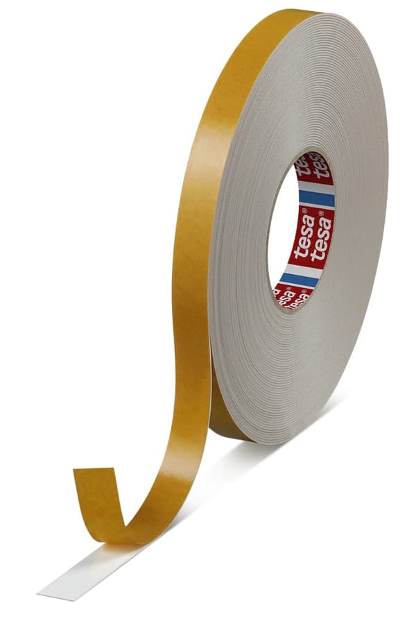 Tesa Dubbelhäftande självhäftande skummonteringstejp vit 12 mm x 25 m