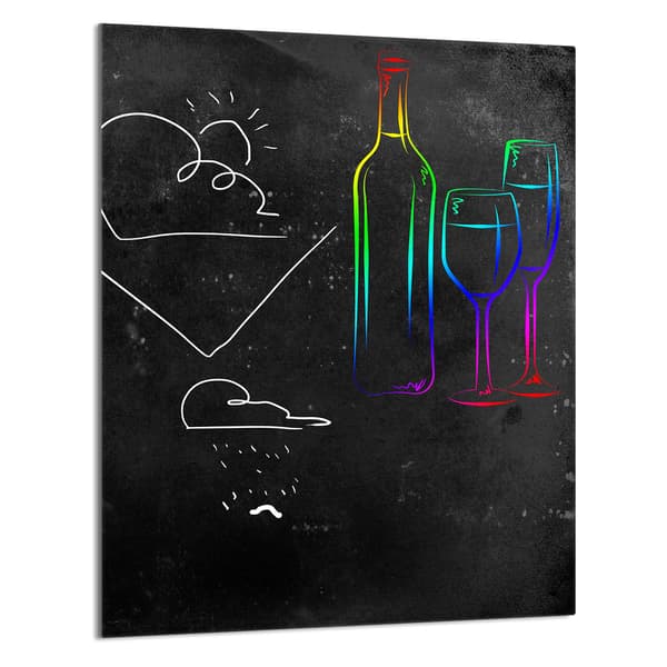 SKÄRBRÄDA I GLAS 40x52 Svart