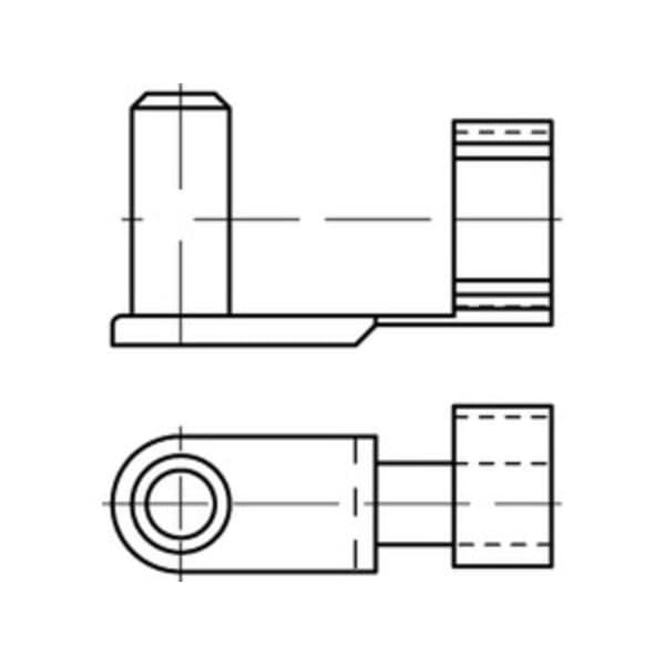 Fjäderstålsstift för gaffelkoppling 6x24mm DIN 71752
