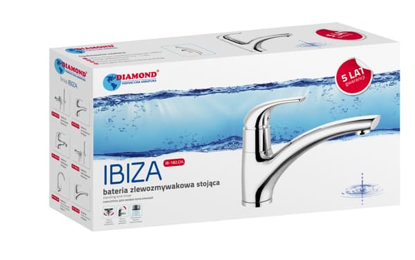 IBIZA KROM STÅENDE VASKARMATUR