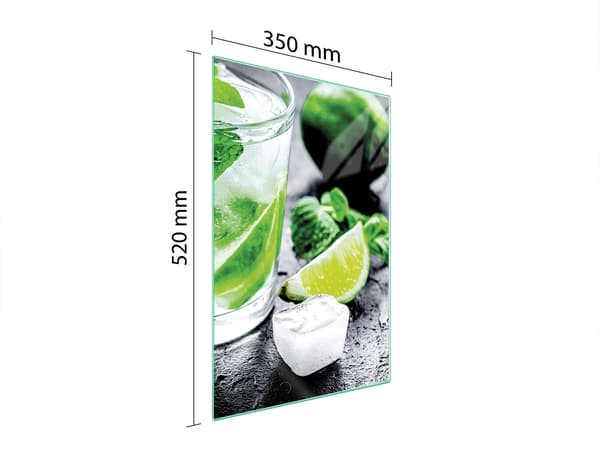 GLAS SKÆREBRÆT 35x52 LIME