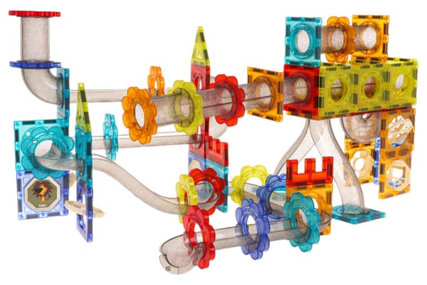 Magnetiske blokke kugle lysende sæt 176 dele.