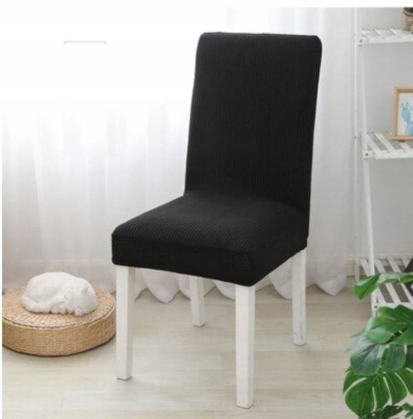 stolskydd svart tjock elastisk