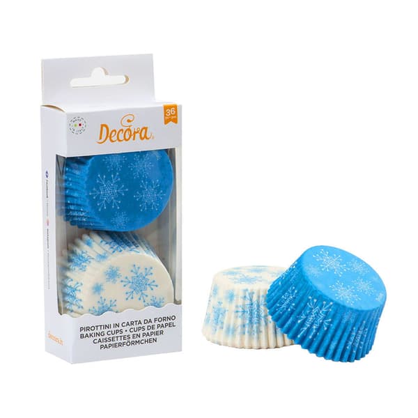 Frozen Snowflake muffinforme 50x32mm 36 stk