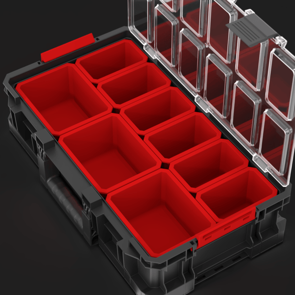 Qbrick system TWO organizer Plus med lock stor verktygslåda 14,3 l