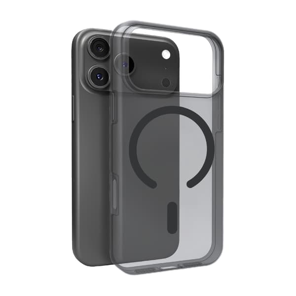 iPhone 17 Pro Max Daylight Magsafe Silikone Etui - Gennemsigtig Sort