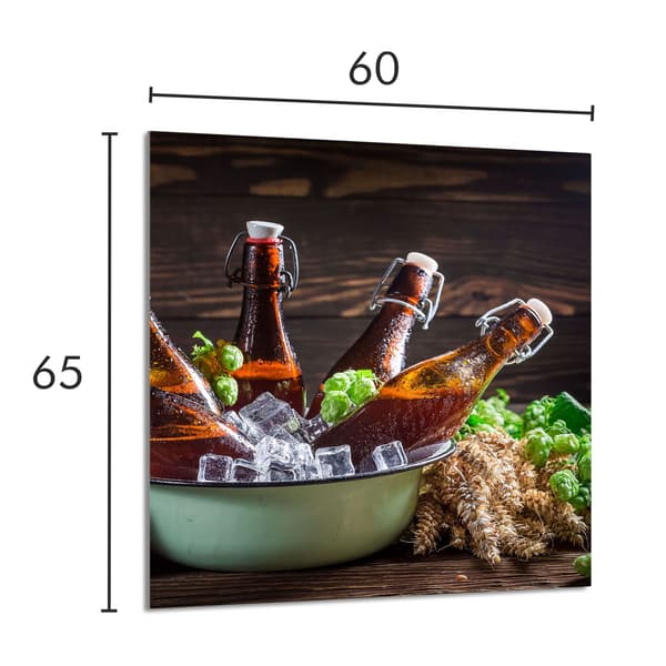 GLASPANEL TIL KØKKEN 60x65 Flasker