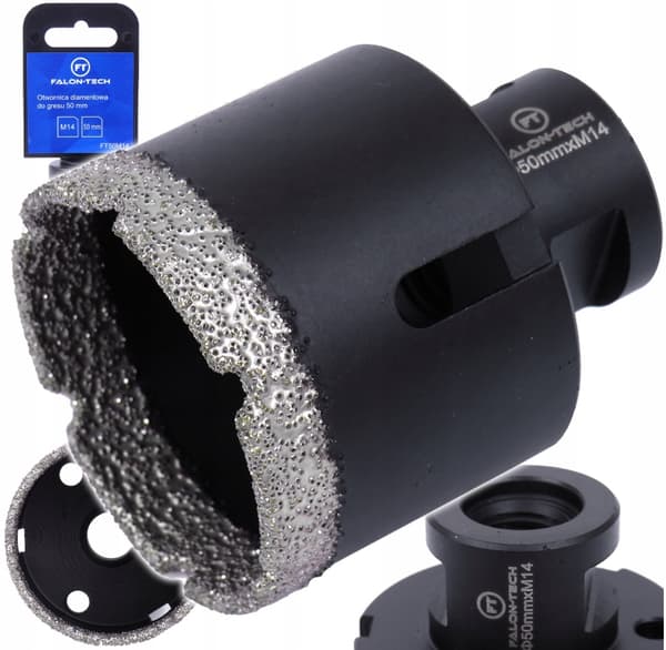 DIAMANTHÅLSÅG 50 mm M14 FRÄSBORR FÖR GRES BETONGSTEN