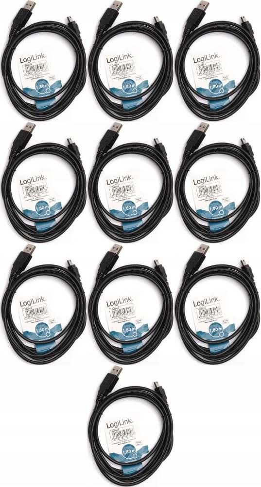 LogiLink CU0014 USB 2.0 -kaapeli USB A > mini USB 1,8 m