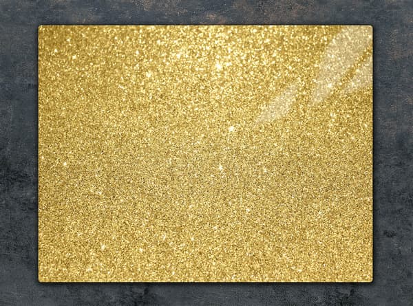 GLAS SKÆREBRÆT 52x40 GULD