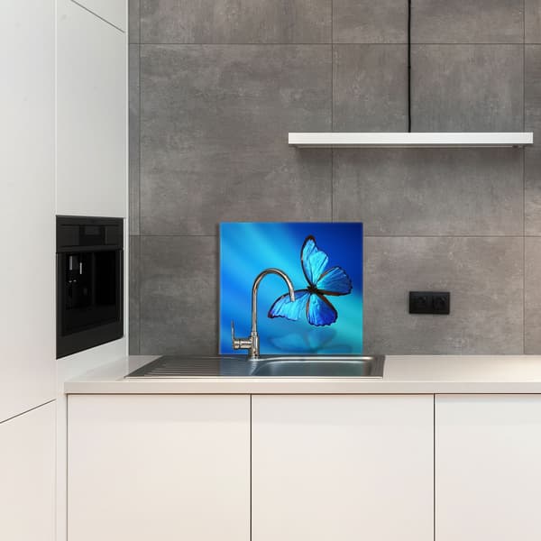 GLASPANEL TIL KØKKEN 65x60 Butterfly