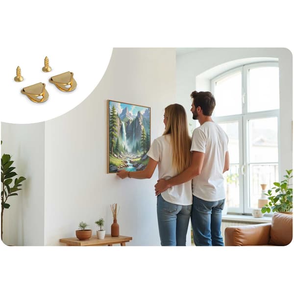 Billede til maling efter tal 40x50 cm Massido bjerglandskab