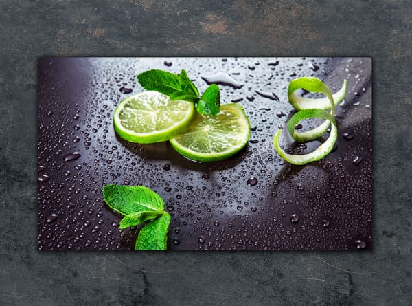 GLAS SKÆREBRÆT 52x30 LIME
