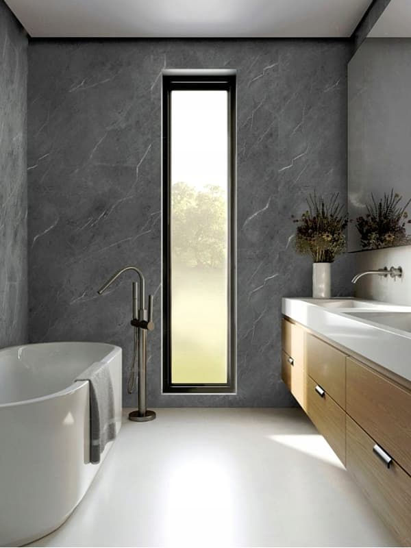 SELVKLÆBENDE MARMOR PVC LAMINATPANEL BLANK 80x40 cm panel12
