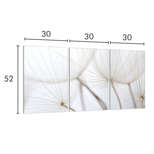 Skyddsplatta i glas för spis 3x30x52