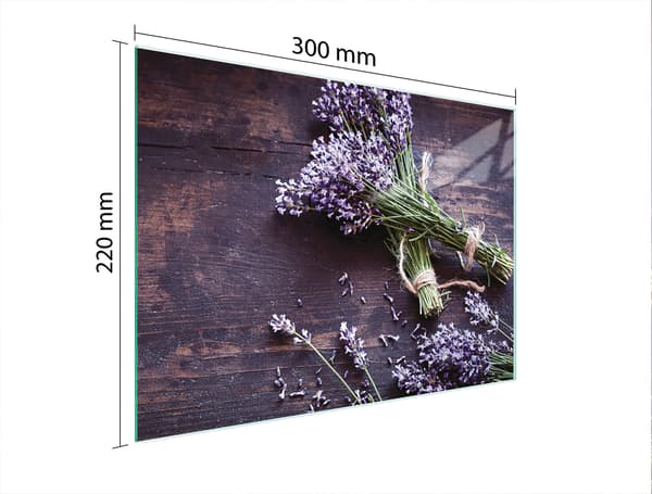 SKÄRBRÄDA I GLAS 30x22 LAVENDEL