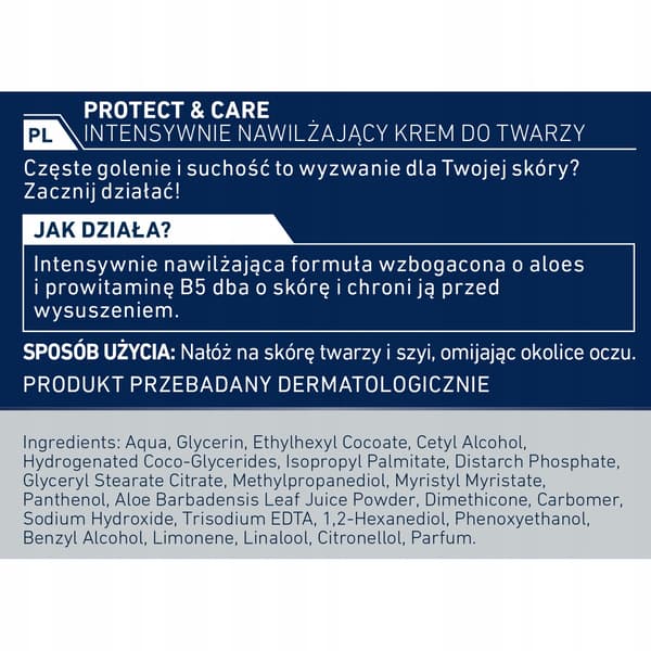 NIVEA MEN Protect Care Återfuktande Ansiktskräm