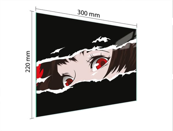 SKÄRBRÄDA I GLAS 30x22 ANIME