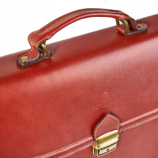 TBA-325 COGNAC Herrelædermappe CLASSY +CERTIFIKAT