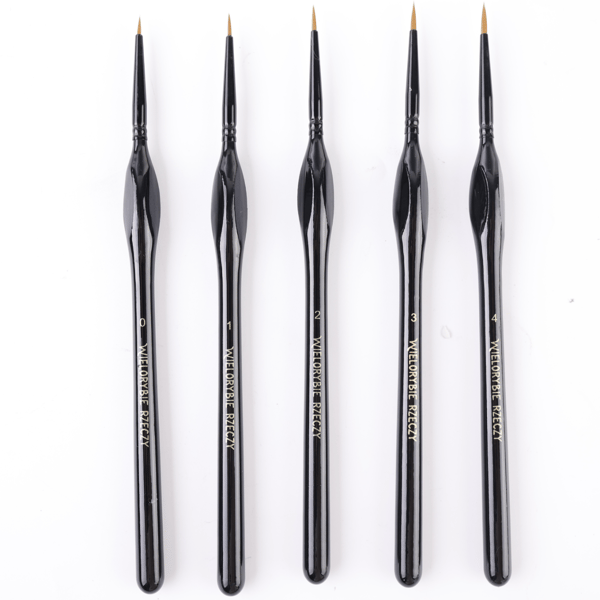 NYLON ARTISTIC PRECISION MÅLNINGSPENSLA, 5-PACK